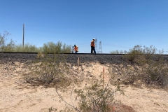 Points-to-mark-grade-readings-on-bore-path